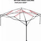 10’ x 10’ Heavy Duty Instant Pop Up Canopy with Window Walls & Weight Bags