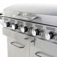 Large 5 Burner LP BBQ Griddle Propane Gas 720 sq inch 47,500 BTU