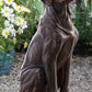 26" Tall Sitting Labrador Retriever Dog Statue Indoor Outdoor Weather Resistant