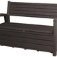 Keter Weatherproof Resin Outdoor Patio Deck Box Bench 2 Seat 60 Gallon Storage