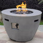 35" Outdoor Round Gas MGO Ceramic Firepit