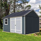 12' x 10' Outdoor Wood Shed Polycarbonate Roof Wooden Easy Build Install Kit