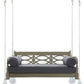 63" Wide Cambridge Casual Hanging Porch Swing with Cushion Estate Daybed