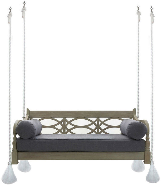 63" Wide Cambridge Casual Hanging Porch Swing with Cushion Estate Daybed