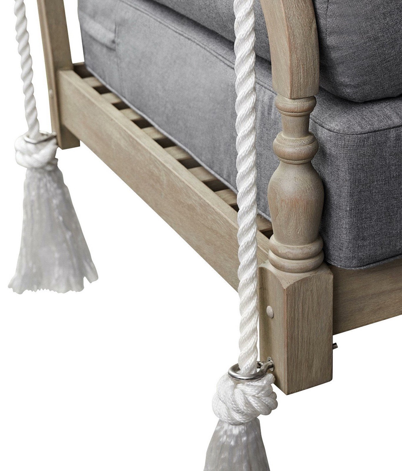 63" Wide Cambridge Casual Hanging Porch Swing with Cushion Estate Daybed