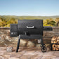 36" Pellet Smoker BBQ with Electric Induction Side Burner Flavor Tray 920 sq in