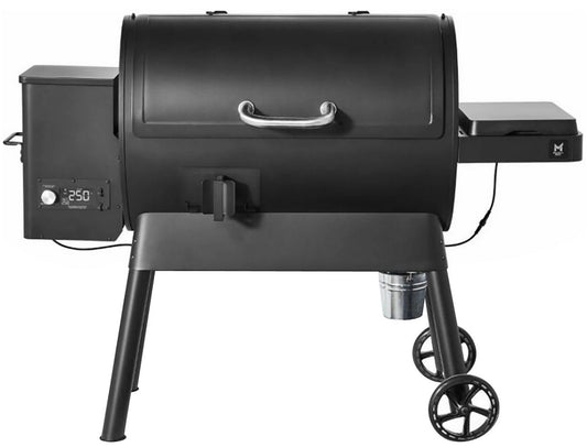 36" Pellet Smoker BBQ with Electric Induction Side Burner Flavor Tray 920 sq in