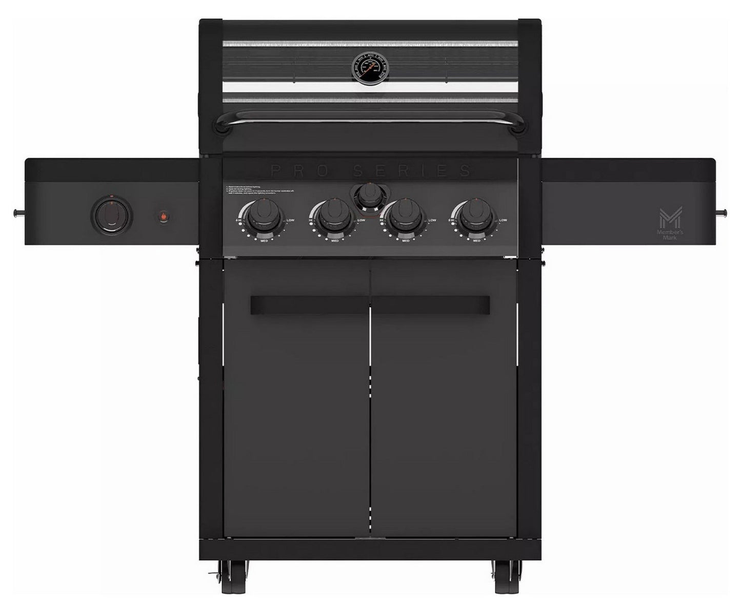 Pro Series 4 Burner Natural Gas or Propane BBQ Grill with Thermostatic Control