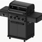 Pro Series 4 Burner Natural Gas or Propane BBQ Grill with Thermostatic Control