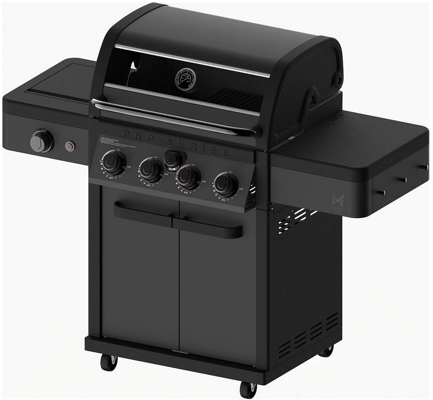 Pro Series 4 Burner Natural Gas or Propane BBQ Grill with Thermostatic Control