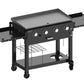 4 Burner Outdoor LP Gas Grill Griddle Top Portable Rolling 720 sq inch Propane