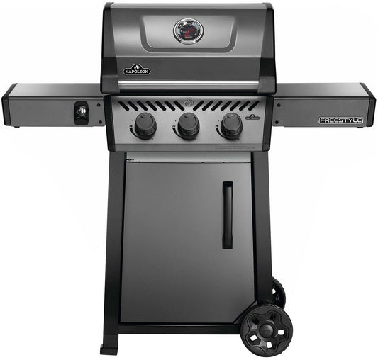 Napoleon Freestyle 365 3 Burner Propane Gas Grill BBQ 33,000 BTU Cast Iron Grate