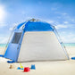 Big Instant Sun Shelter Beach Camping Tent Mesh Windows Closable Door 6' x 9.5'