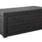 Keter 165 Gallon Outdoor Deck Box Patio Storage 2 Seat Bench Weatherproof Resin