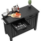 Outdoor Entertainment Grill Table Station Bar Grilling Storage Cabinet