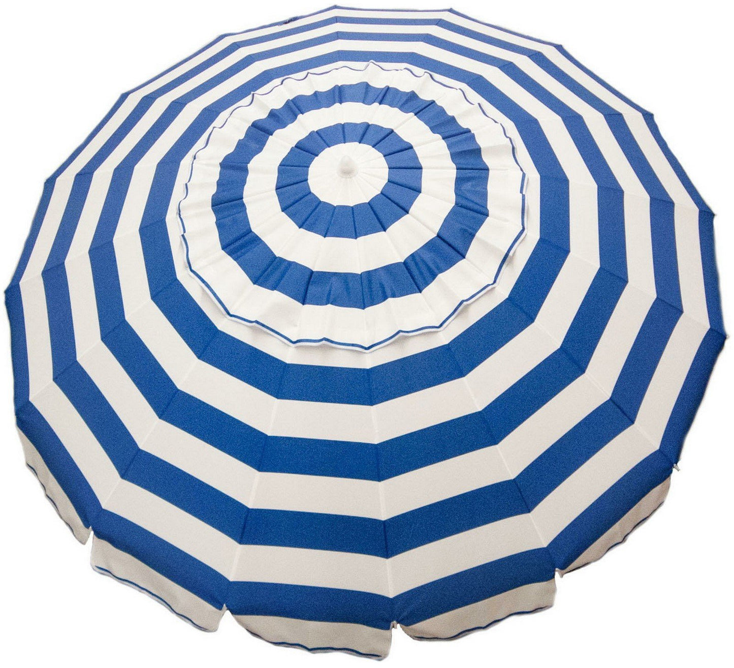 8' Beach Patio Market Tilt Umbrella w/ Auger Tip Carry Bag Blue or Black Stripes