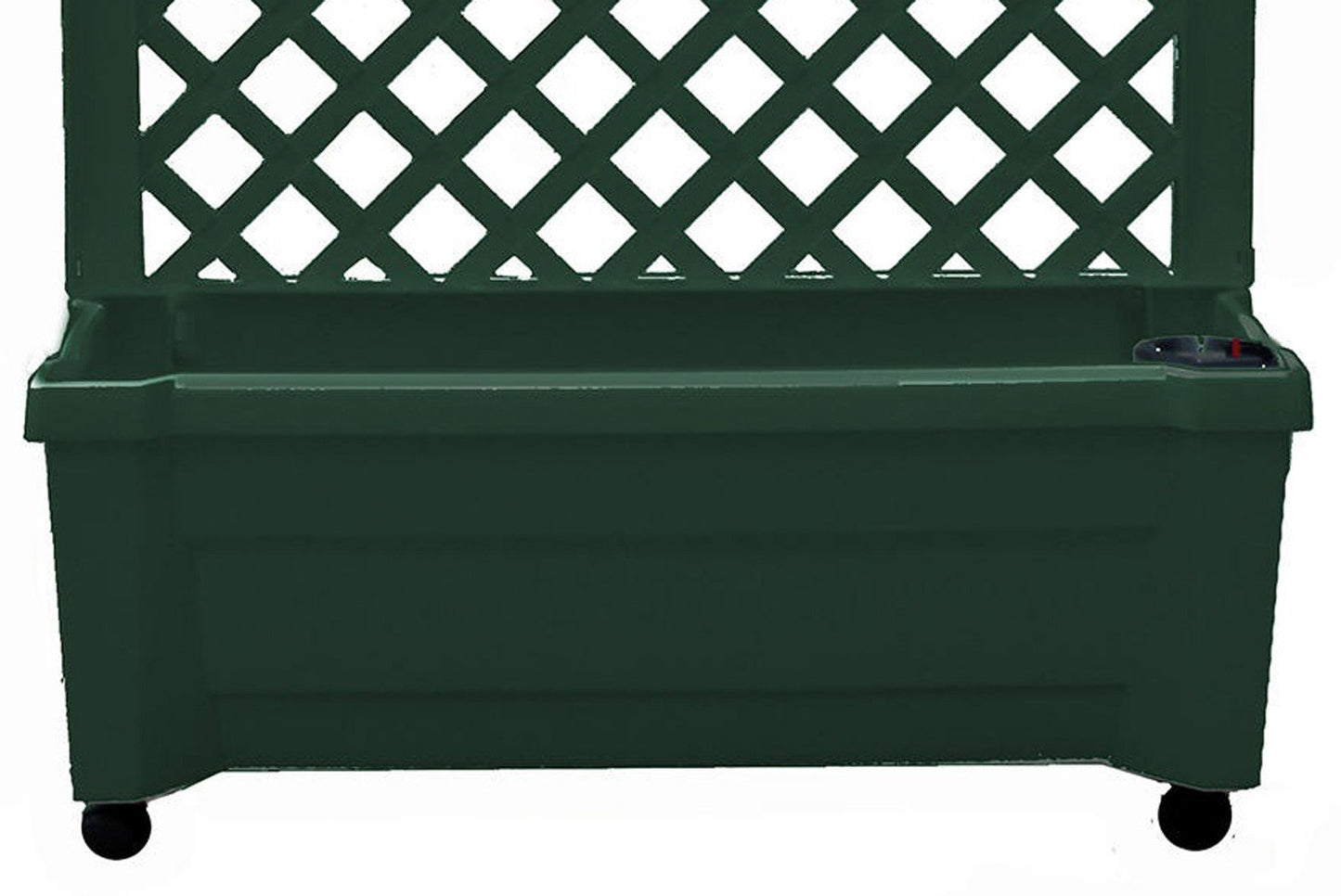 Plastic Garden Planter Box with Climbing Trellis Self Watering Rolling 53" x 31"