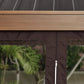 Huge 12' x 16' Gazebo Pergola Metal Top Wood Grain Finish Fabric Side Walls