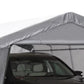 Waterproof Carport Shade Canopy Car Port Steel Frame Shelter 10'x10' / 12'x20'