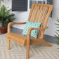 Large Solid Teak Wood Adirondack Chair Patio Deck Porch Arm Chair