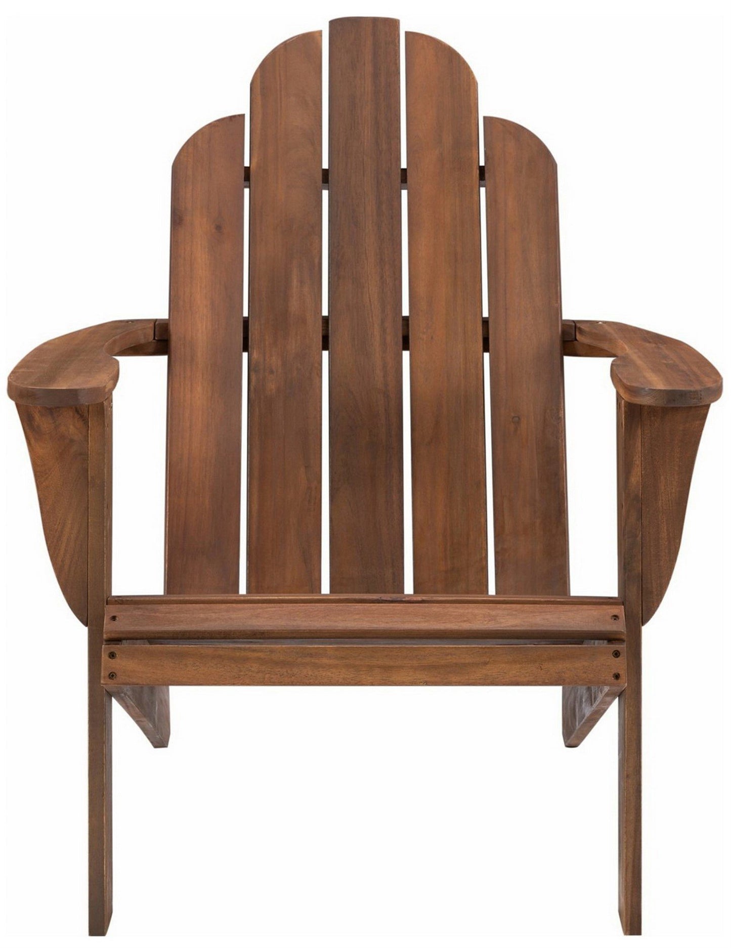 Linon Brown Teak Wood Outdoor Adirondack Chair