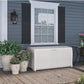 Suncast White 99 Gal. Outdoor All Weather Resin Wicker Deck Box