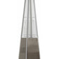 Stainless Steel 7' Pyramid Flame Outdoor Patio Heater Propane 42,000 BTU
