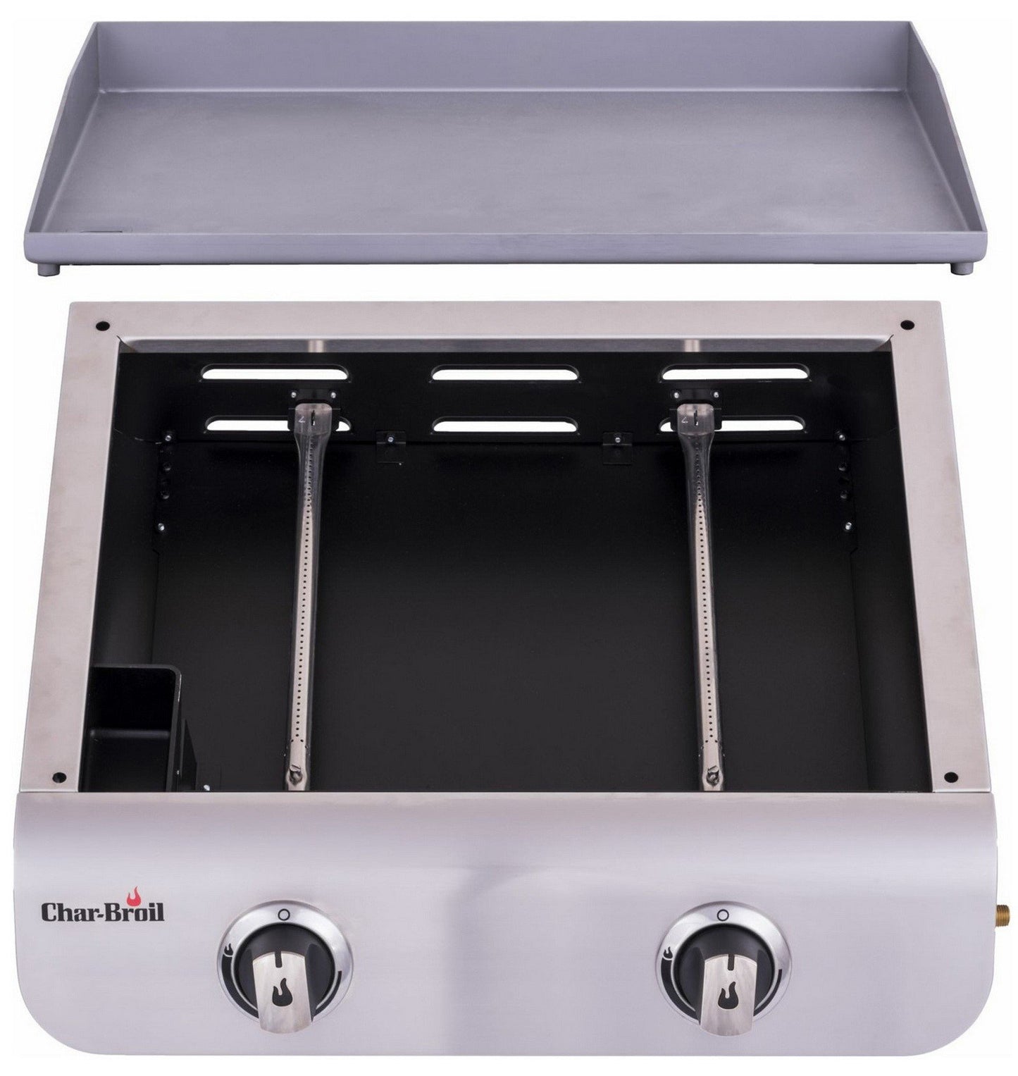 Char-Broil 2-Burner Propane Outdoor Stainless Steel Portable Tabletop Griddle