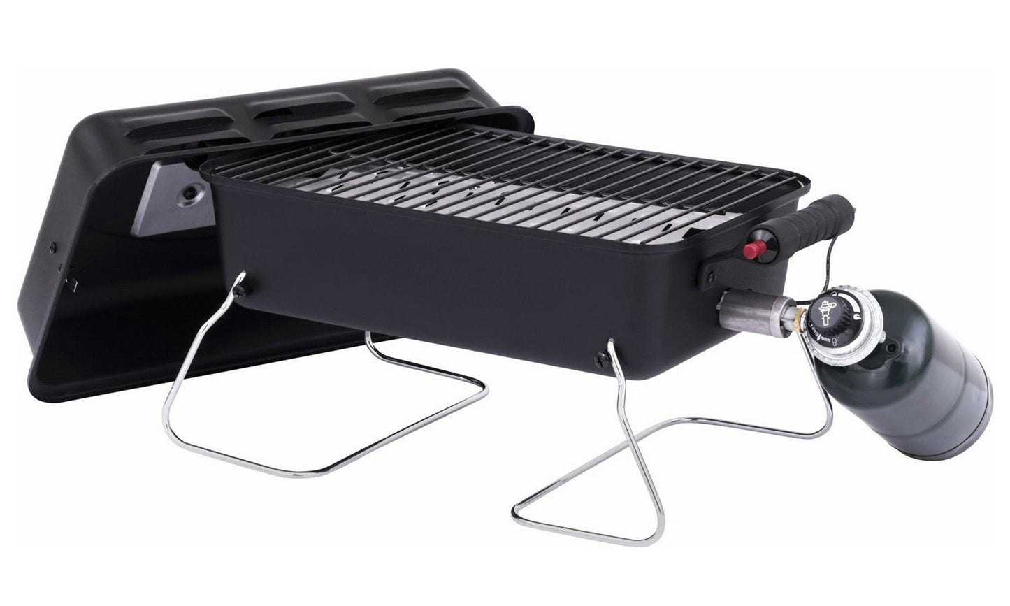 Char-Broil 190 Deluxe Small Portable Tabletop Porcelain Coated Gas Grill