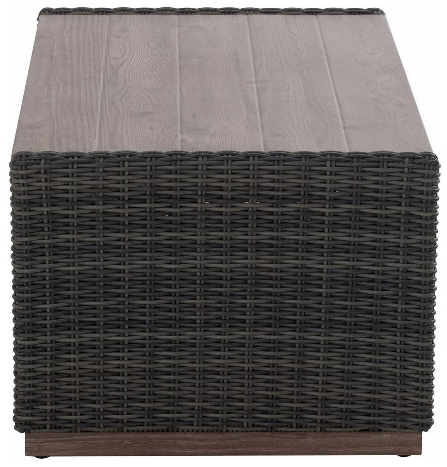 All Weather Wicker Outdoor Storage and Coffee Table