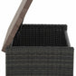 All Weather Wicker Outdoor Storage and Coffee Table