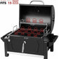 Portable Tabletop Charcoal BBQ Grill Camping Built In Bottl Opener