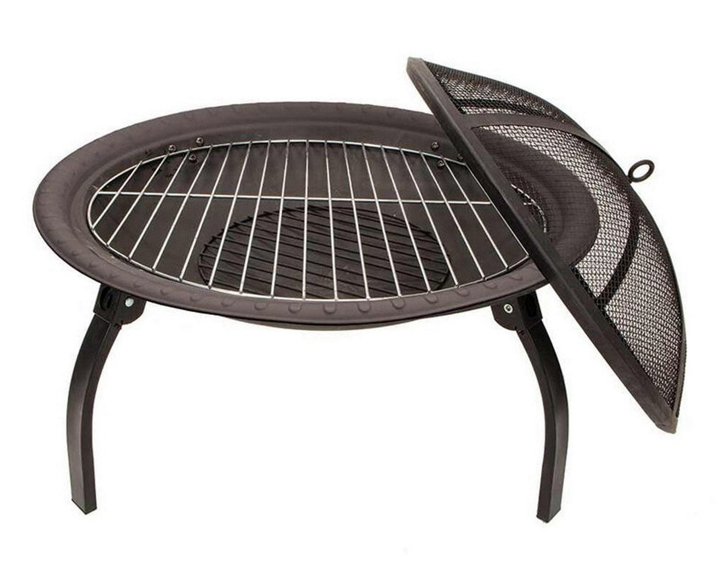 26" Portable Outdoor Iron Fire Pit