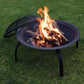 26" Portable Outdoor Iron Fire Pit