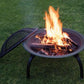 26" Portable Outdoor Iron Fire Pit
