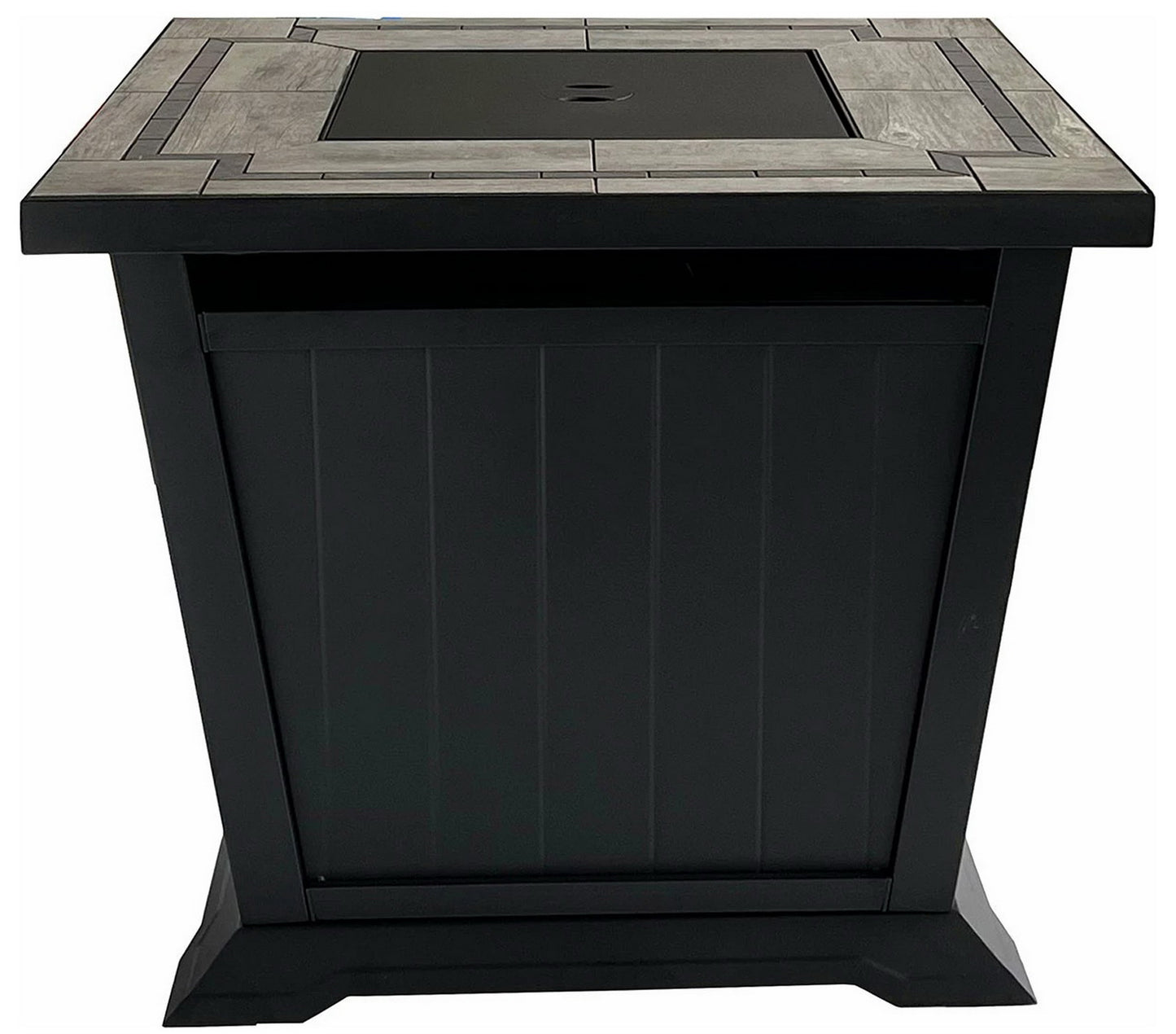 30" Square Ceramic Steel Frame Gas Fire Pit Table