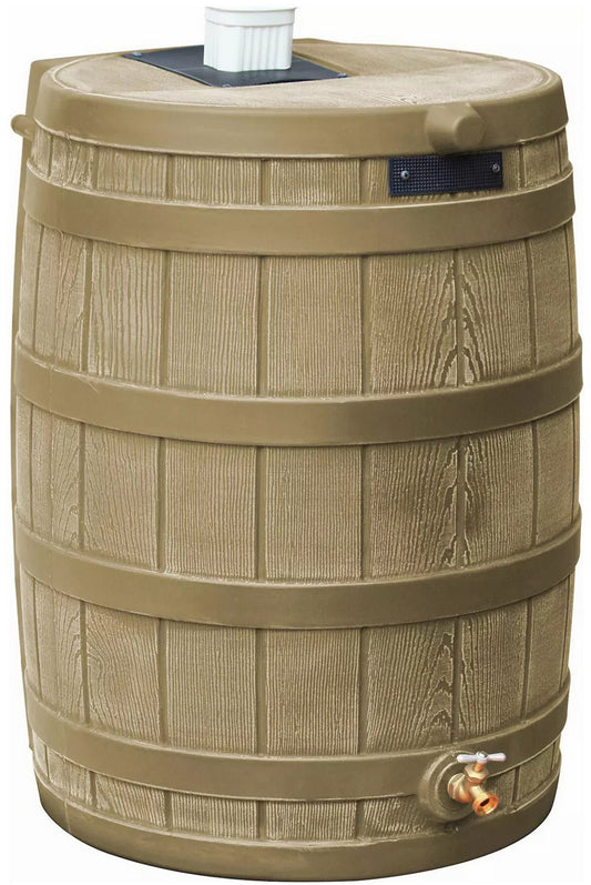 40 Gallon Rain Barrel Water Collection Storage System with Spigots