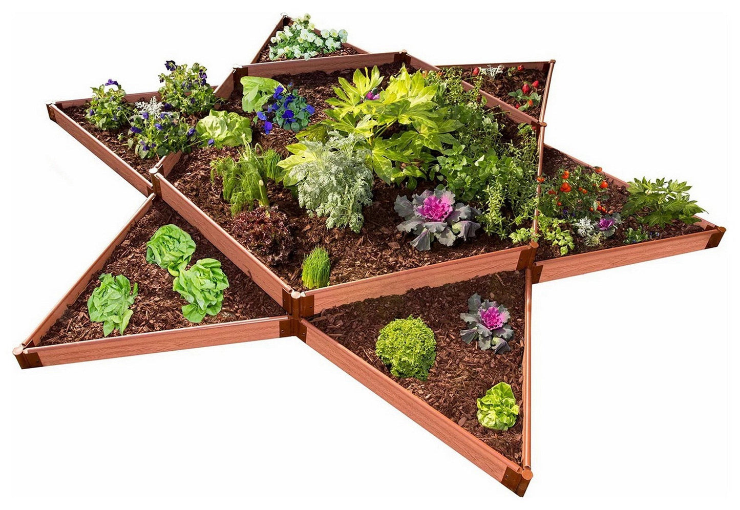 Raised Garden Bed Star Shape 12' x 12' x 11" - 1"