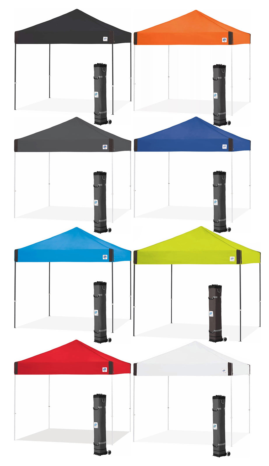 E-Z UP Pyramid Instant Shelter Canopy 10' x 10' Pop-Up Vendor Fair Tent