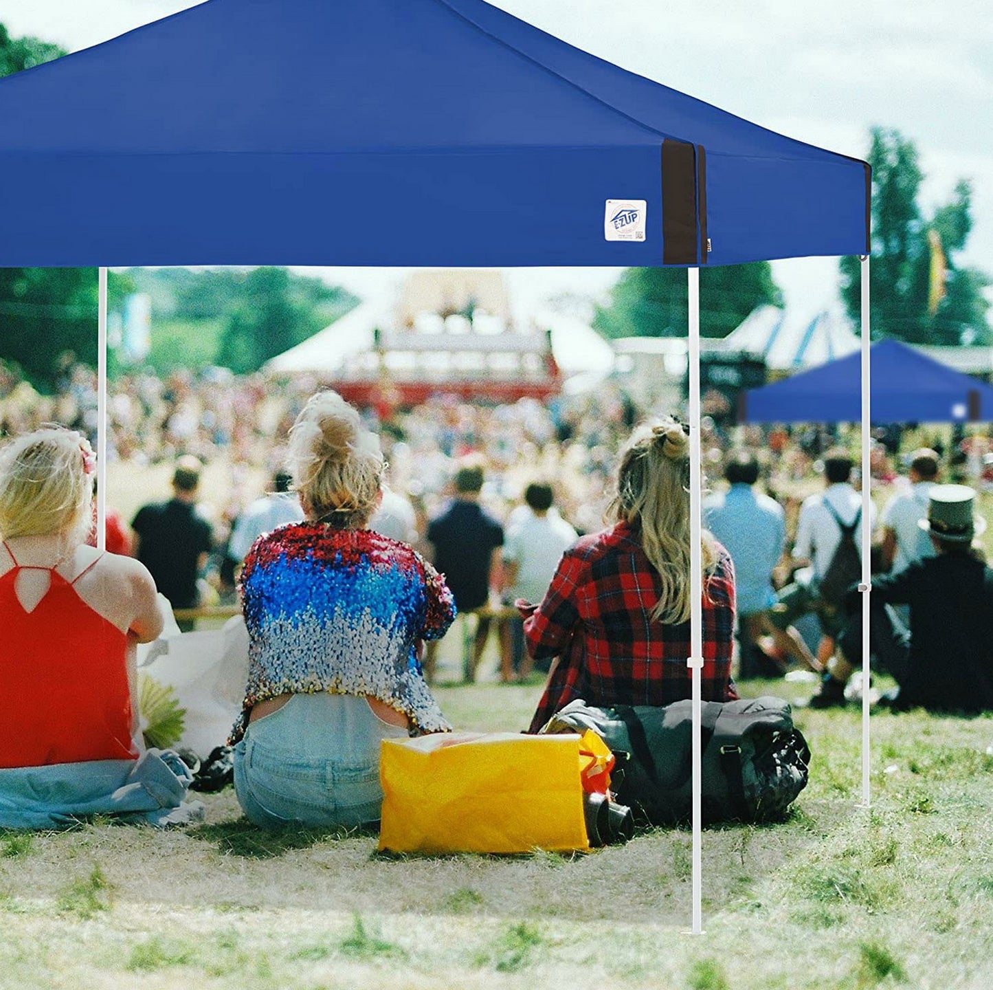 E-Z UP Pyramid Instant Shelter Canopy 10' x 10' Pop-Up Vendor Fair Tent