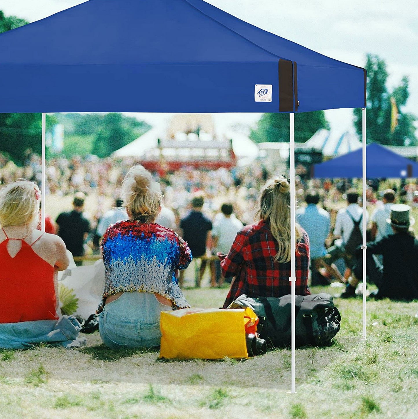 E-Z UP Pyramid Instant Shelter Canopy 10' x 10' Pop-Up Vendor Fair Tent