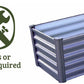 L-Shaped Raised Galvanized Steel Garden Bed