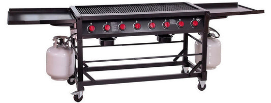 Commercial Gas BBQ Grill Large 8 Burner Event Propane LP Portable 116,000 BTU